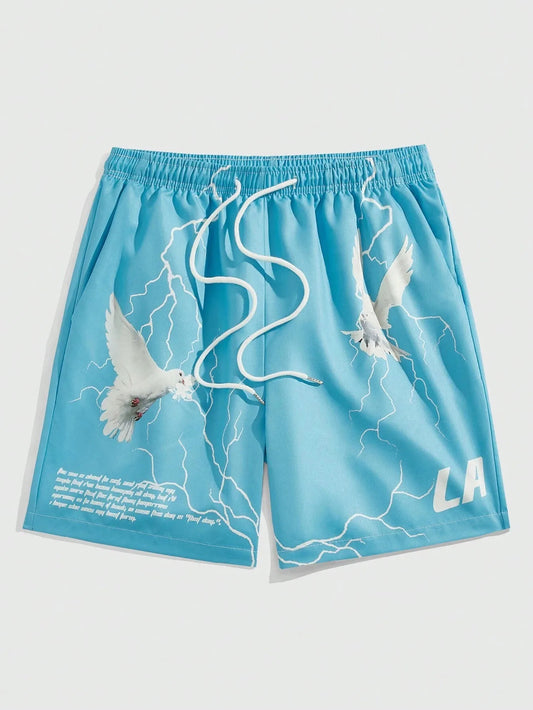 Men's Pigeon Slogan Shorts